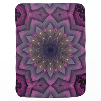 Violet Mandala Baby Blanket