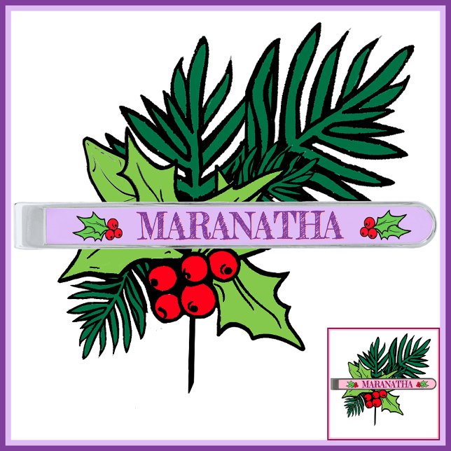 Violet Maranatha Advent Tie Bar (Creator Uploaded)