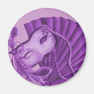 Violet Masquerade Magnet