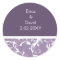 violet Monogram envelope seal