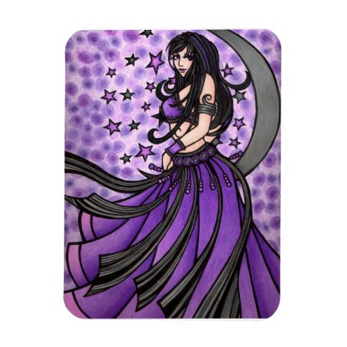 Violet Moon Belly Dancer Magnet