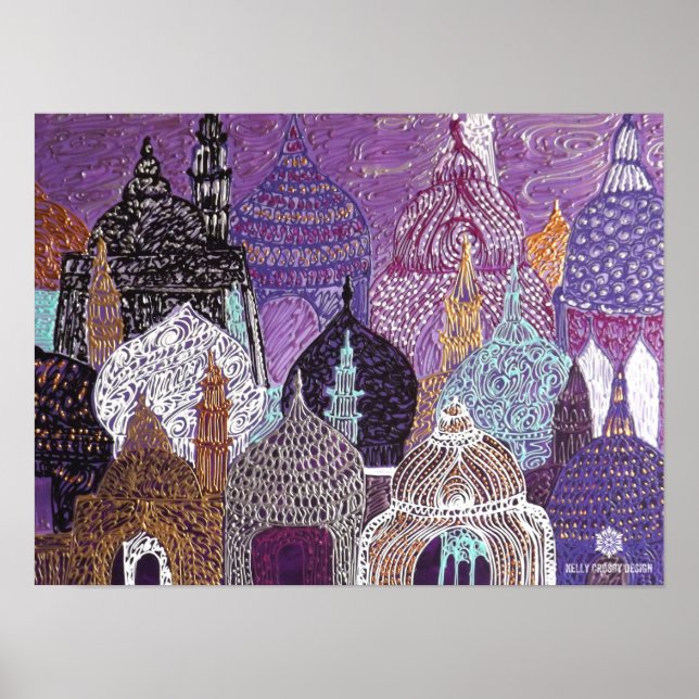 Violet Mosquescape Poster (Front)