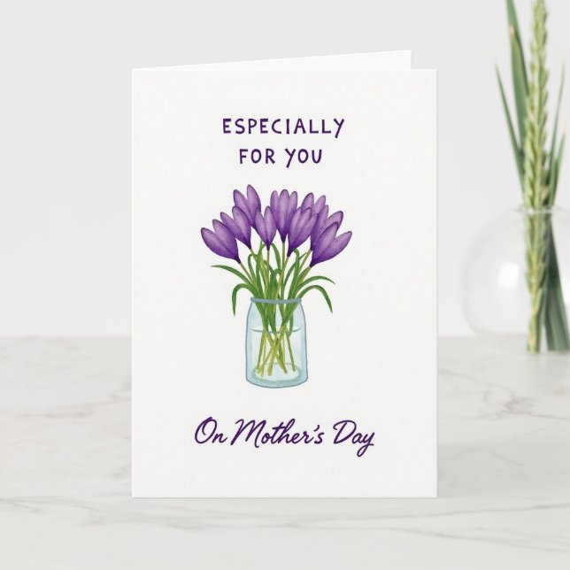 Violet Mothers Day Card (Front)