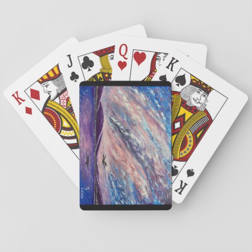 Violet Nights Playing Cards