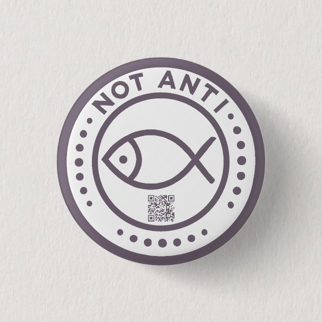 Violet NotAntiFish badge Button (Front)