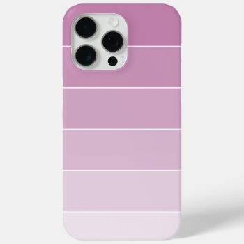 Violet Ombré Stripes Iphone 15 Pro Max Case by heartlockedcases at Zazzle