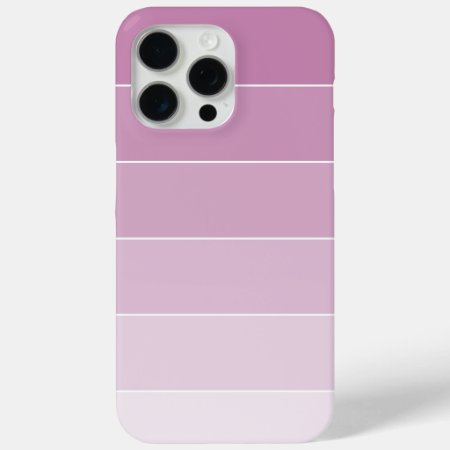Violet Ombré Stripes Iphone 15 Pro Max Case