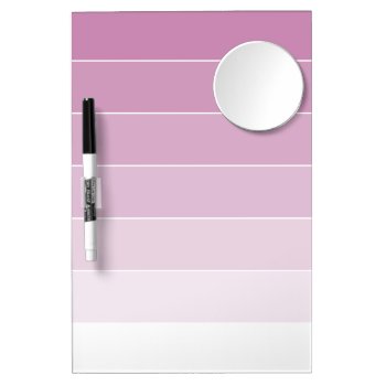 Violet Ombré Stripes Dry Erase Board With Mirror by heartlockedhome at Zazzle