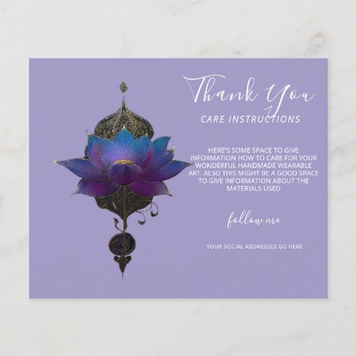 VIOLET ORACLE | MYSTICAL LOTUS EMBLEM FLYER