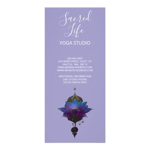 VIOLET ORACLE | MYSTICAL LOTUS EMBLEM RACK CARD