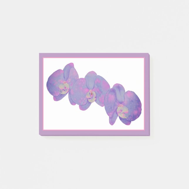 Violet Orchids Post-it Notes (Front)