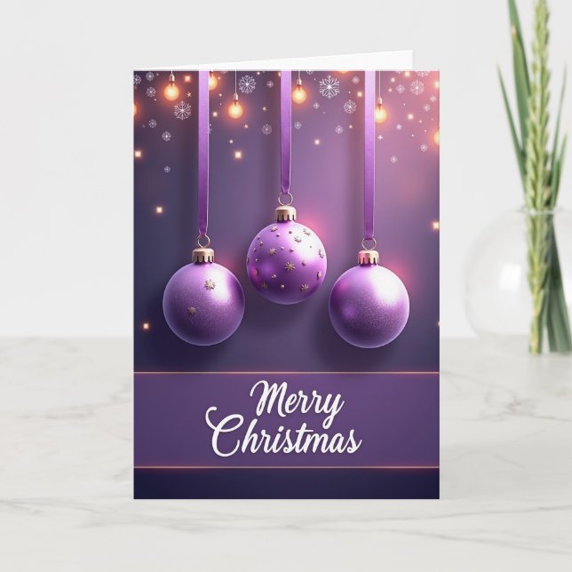 Violet Ornament Card (Front)