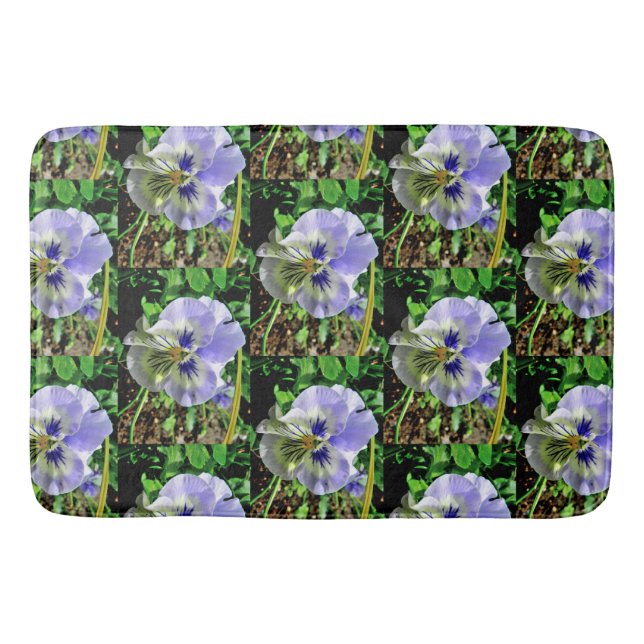 VIOLET PANSY     BATH MAT (Front)
