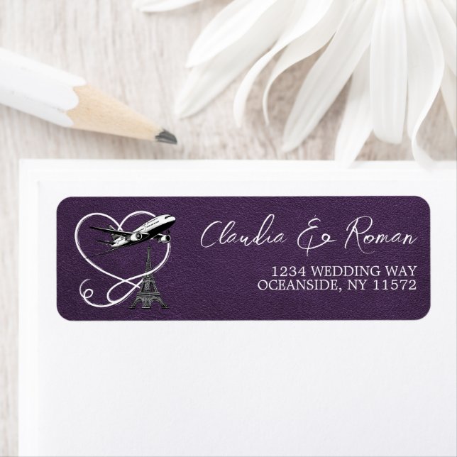 Violet Paris Passport Label (Insitu)