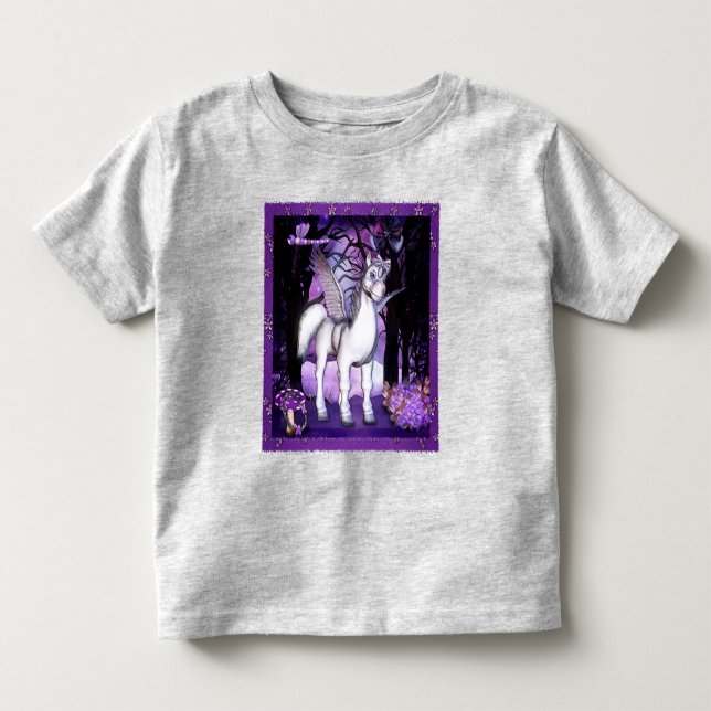 Violet Pegasus Fantasy Art Toddler T-shirt (Front)