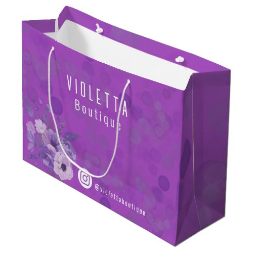 Violet Personalized Business promotional Large Gift Bag