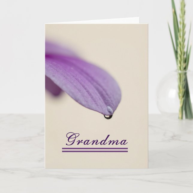 Violet Petal Mothers Day Card (Front)