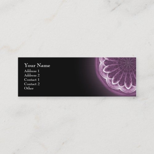 Violet Petals Mandala - Profile Business Card