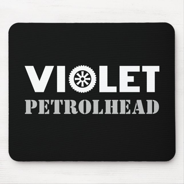 Violet Petrolhead Mouse Pad (Front)