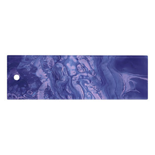 Violet Pink Acrylic Pouring Abstract Fluid Art Ruler