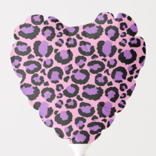 Violet Pink Cheetah Leopard Pattern Animal Lover Balloon
