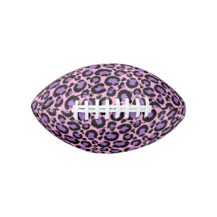 Violet Pink Cheetah Leopard Pattern Animal Lover Football