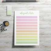 Bright Rainbow List - Custom Name Post-it Notes