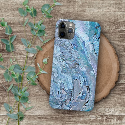 Violet Pink Turquoise Purple Abalone Shell Pattern iPhone 11 Pro Max Case