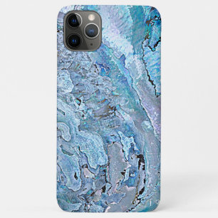 Violet Pink Turquoise Purple Abalone Shell Pattern iPhone 11 Pro Max Case