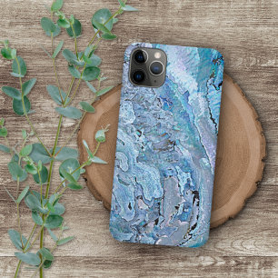 Violet Pink Turquoise Purple Abalone Shell Pattern iPhone 16 Pro Max Case