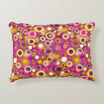 Violet Polka Dot Pattern Decorative Pillow