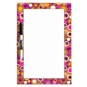 Violet Polka Dot Pattern Dry Erase Board