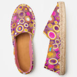 Violet Polka Dot Pattern Espadrilles