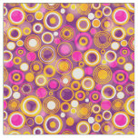 Violet Polka Dot Pattern Fabric