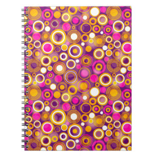 Violet Polka Dot Pattern Notebook
