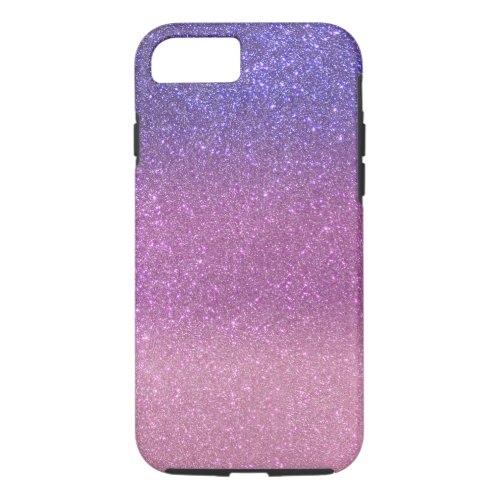 Violet Princess Blush Pink Triple Glitter iPhone 87 Case