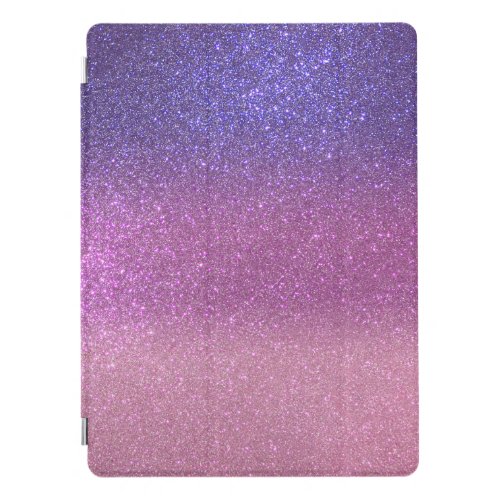 Violet Princess Blush Pink Triple Glitter iPad Pro Cover