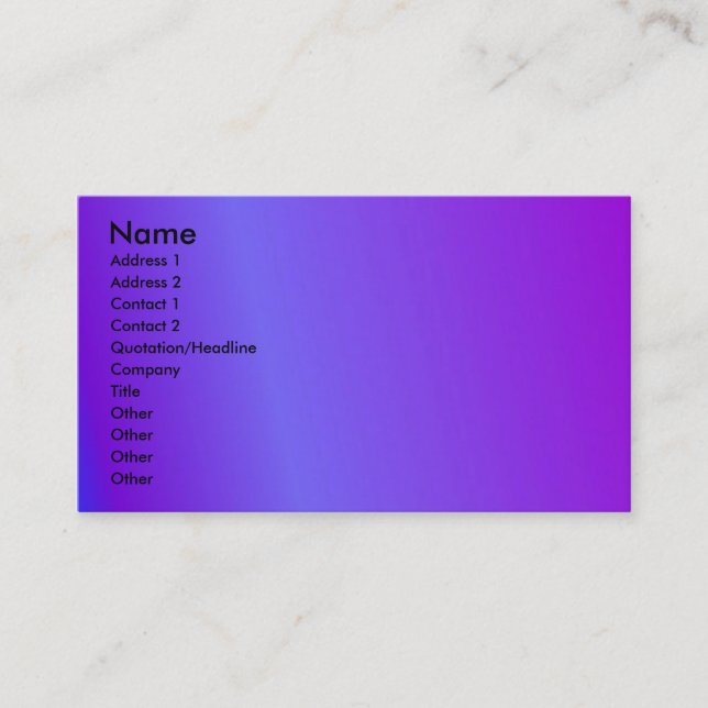 Violet Profile Card (Front)