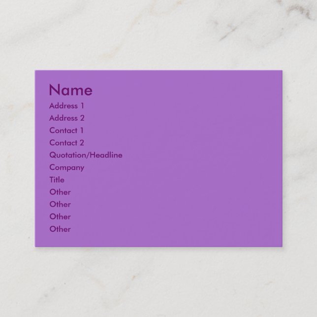 Violet Profile Card (Front)