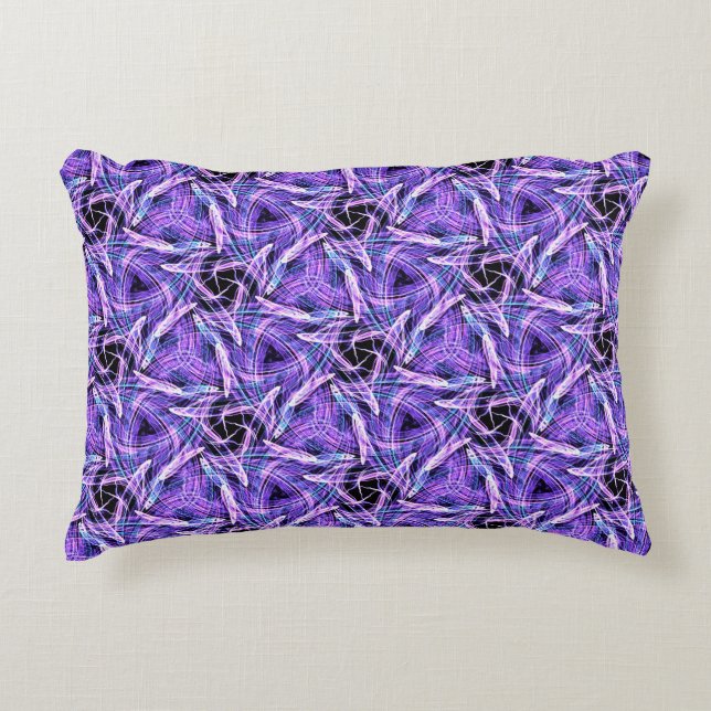 Violet Pulse Accent Pillow (Front)