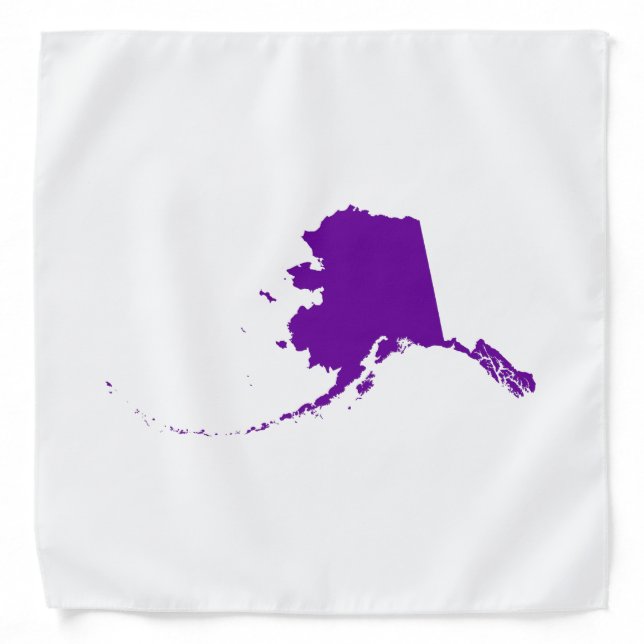 Violet Purple Alaska Bandana (Front)