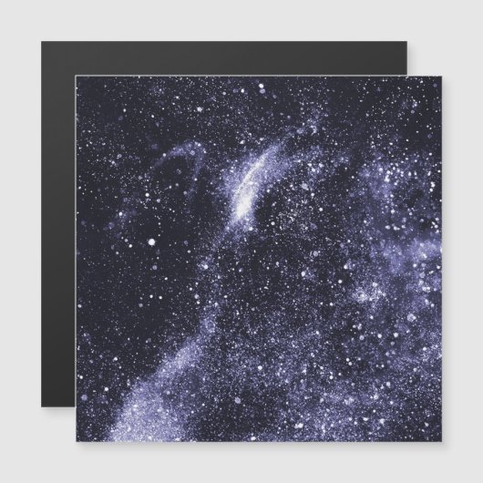 Violet purple black abstract galaxy (Front/Back)