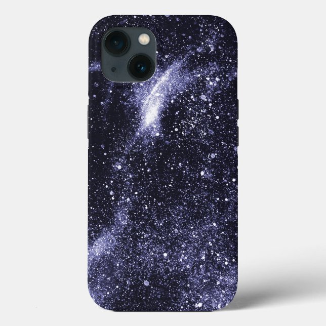 Violet purple black abstract galaxy Case-Mate iPhone case (Back)