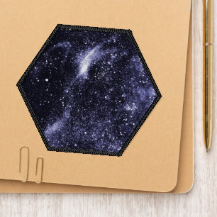 Violet purple black abstract galaxy patch