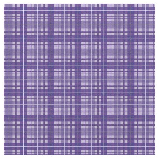 Violet Purple Bright Gingham Plaid Tartan Fabric