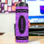 Violet Purple Custom Name Glitter Crayon Tumbler at Zazzle