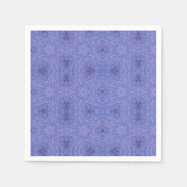 Violet purple delicate geometric pattern napkins (Front)