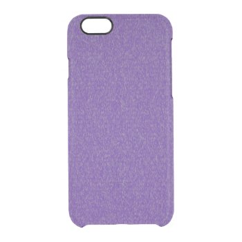 Violet / Purple Glimmer Clear iPhone 6/6S Case