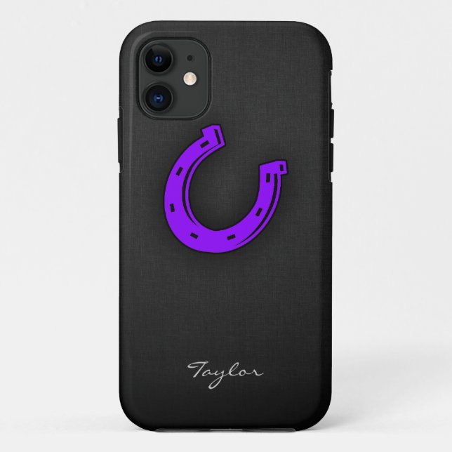 Violet Purple Horse shoe Case-Mate iPhone Case (Back)