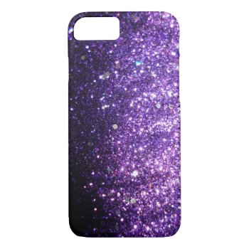 Violet Purple Iphone Sparkle Glitter Case by ConstanceJudes at Zazzle
